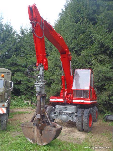 Prodám kolový otočný bagr O&K NH4 s rotátorem a drapákem - foto 7