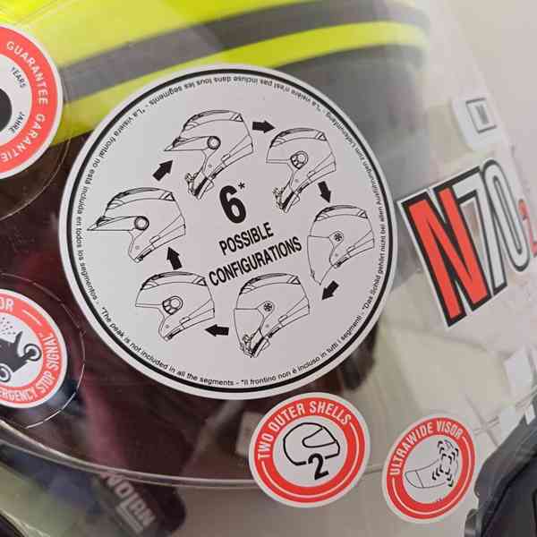Enduro modulární přilba Nolan N70 2 GT 3v1 - foto 8