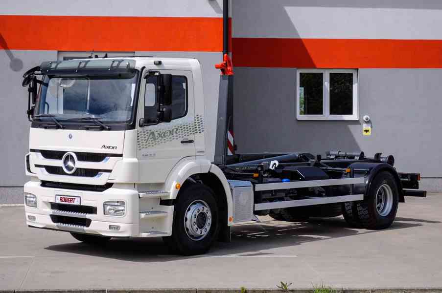 MERCEDES-BENZ AXOR 1833 - HÁKOVÝ NOSIČ KONTEJNERŮ MEILLER - foto 3