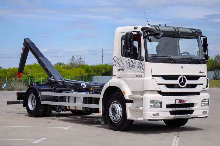 MERCEDES-BENZ AXOR 1833 - HÁKOVÝ NOSIČ KONTEJNERŮ MEILLER - foto 112