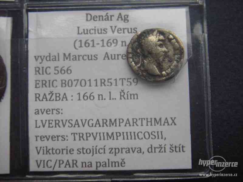 Denár AR Lucius Verus, RIC 566 - foto 1