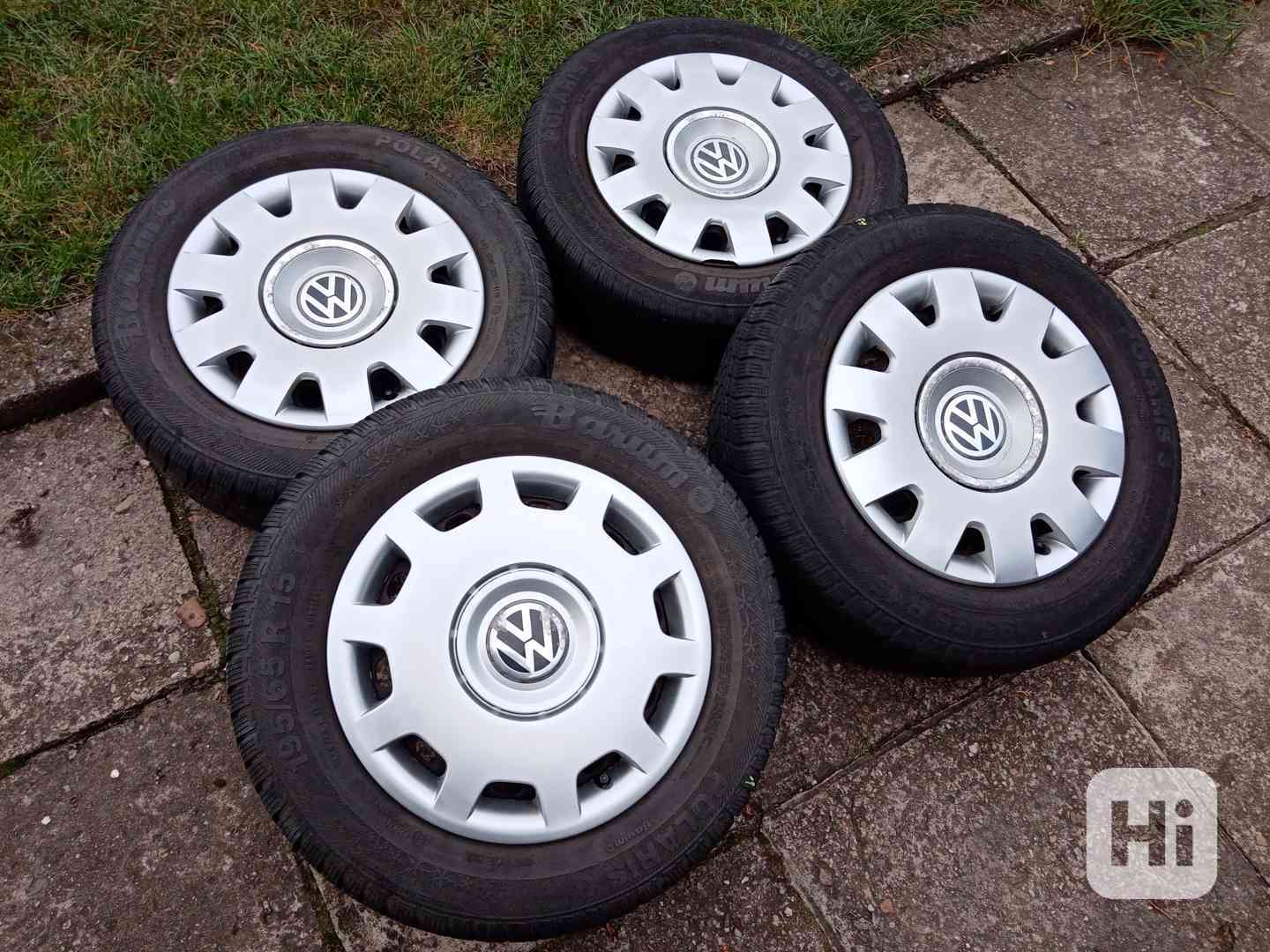 Zimní kola 15ky 5x112 pneu 80% Vw Seat Škoda Audi - dobírka - foto 1