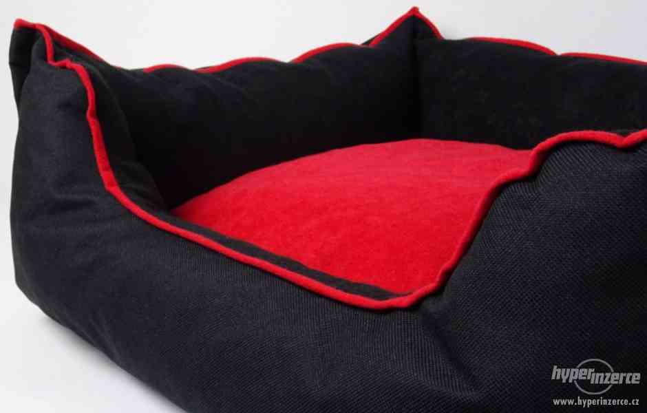 Černo červený pelíšek pro psa - foto 2