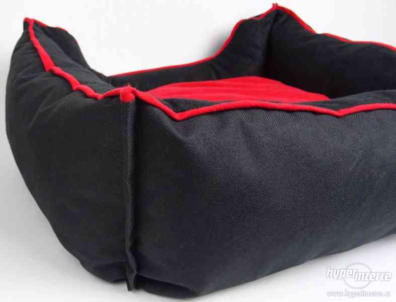 Černo červený pelíšek pro psa - foto 3