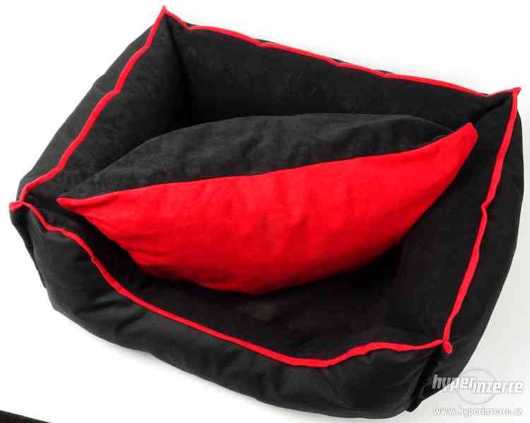 Černo červený pelíšek pro psa - foto 4