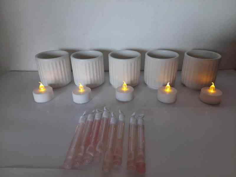 keramické dozy, svíčky, bublifuky - foto 2