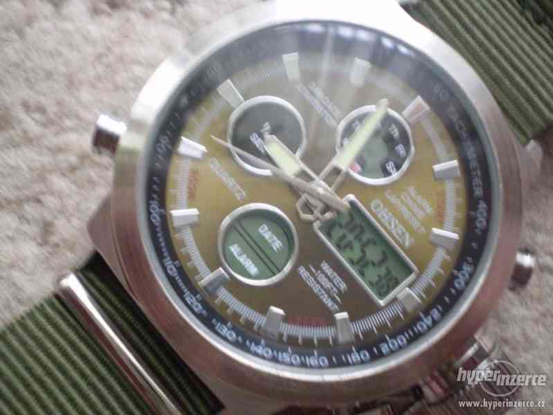 moderní masivní hodinky OHSEN MILITARY LED - foto 1