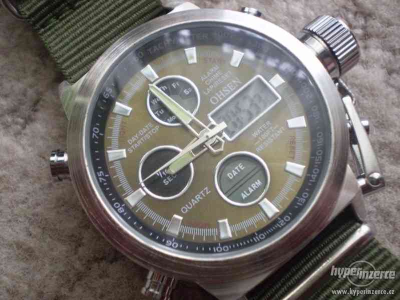 moderní masivní hodinky OHSEN MILITARY LED - foto 5
