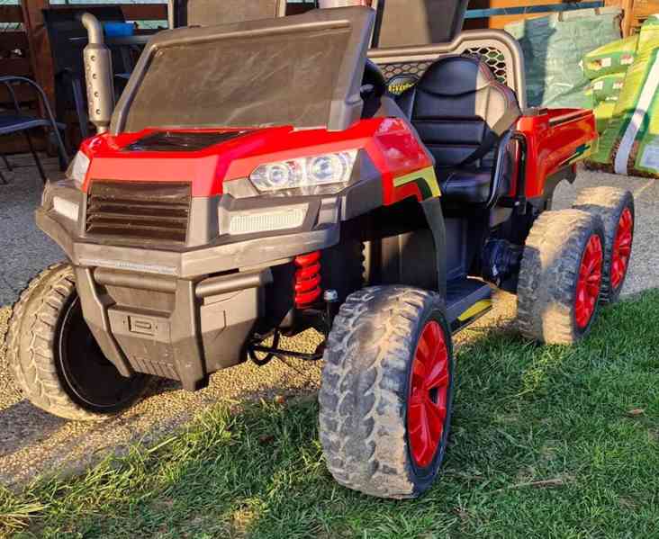 2místné autíčko Farmer Truck šestikolový, 800 W,4x motor 24V - foto 5