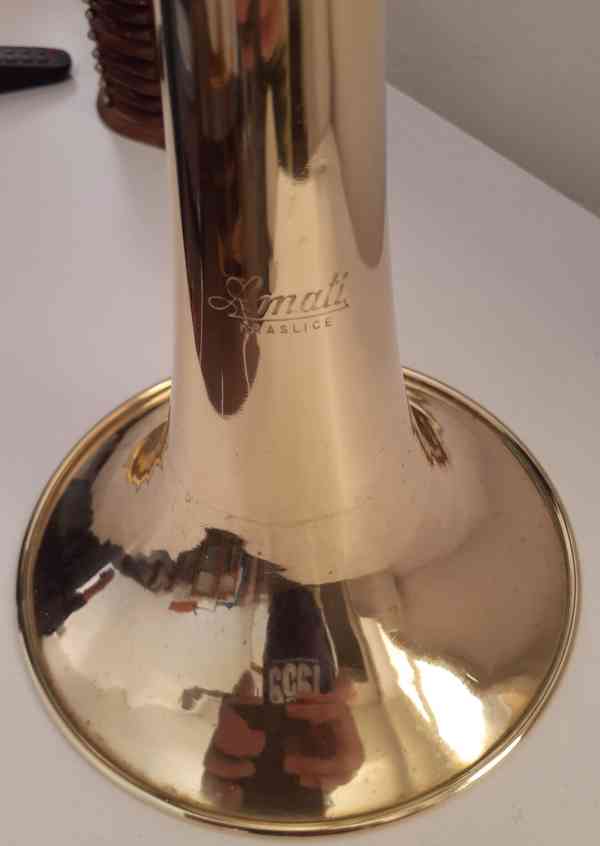 Pístový trombon tenorový B Amati s kufrem - orig. nátrubek B - foto 2