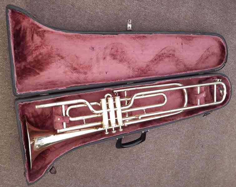 Pístový trombon tenorový B Amati s kufrem - orig. nátrubek B - foto 3