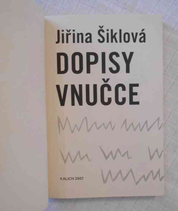 Jiřina Šiklová - Dopisy vnučce - 2007 - foto 3