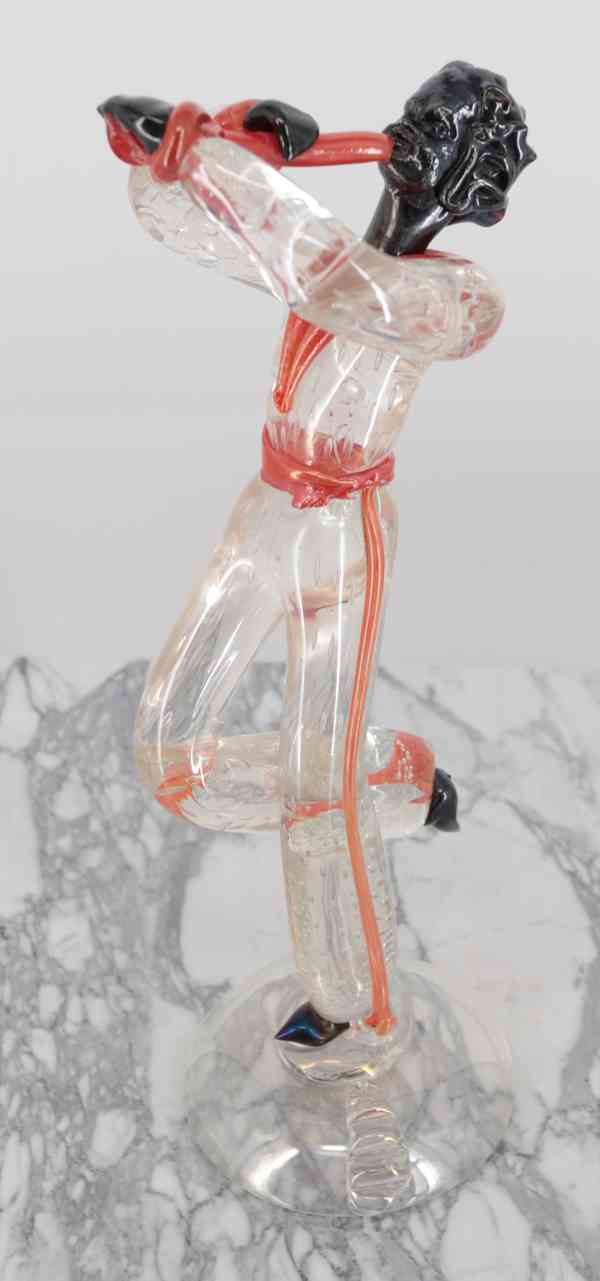 Skleněné sochy hudebníků Murano glass v 38 cm - foto 3