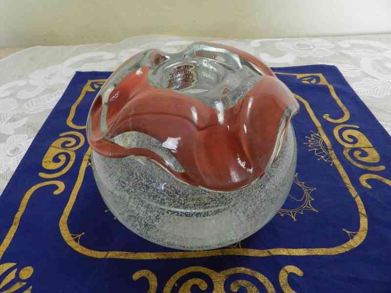 Masivní Váza s Bublinkami Koule J. Svoboda Škrdlovice  - foto 4