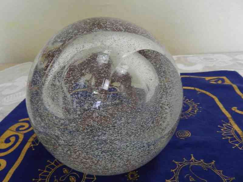 Masivní Váza s Bublinkami Koule J. Svoboda Škrdlovice  - foto 5