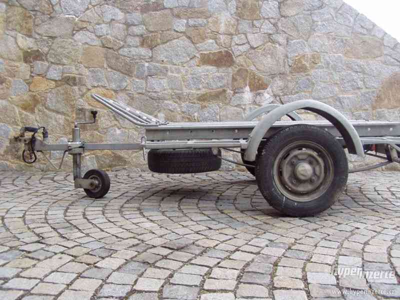 Přípojný vozík na 1-3 motocykly - vlastní výroby - foto 1