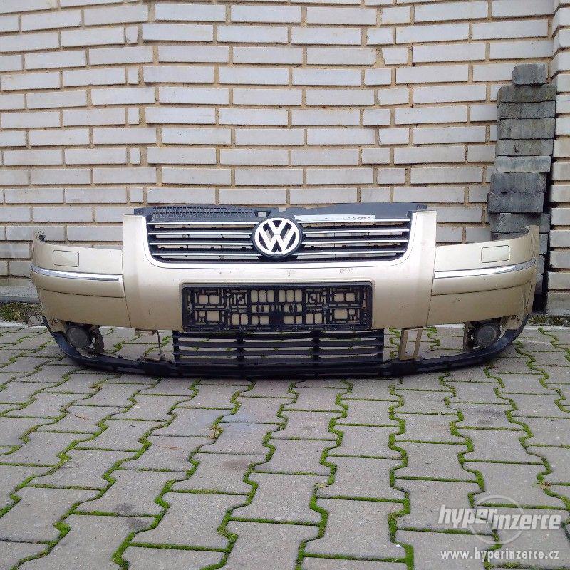 predni naraznik vw passat b5.5 chrom listy ostrikovace - foto 1