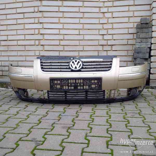 predni naraznik vw passat b5.5 chrom listy ostrikovace - foto 1