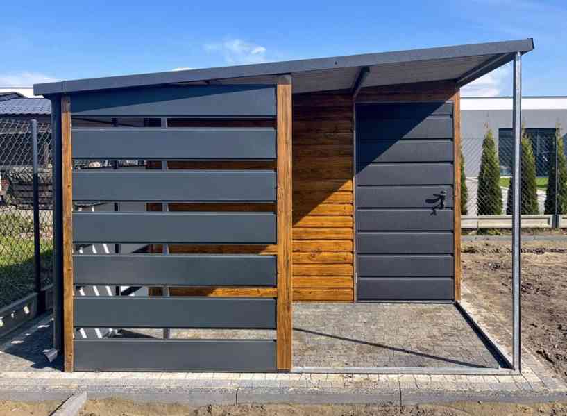   Zahradní domek  4x3m + přístřešek 1,5m - dveře - TS642 - foto 2