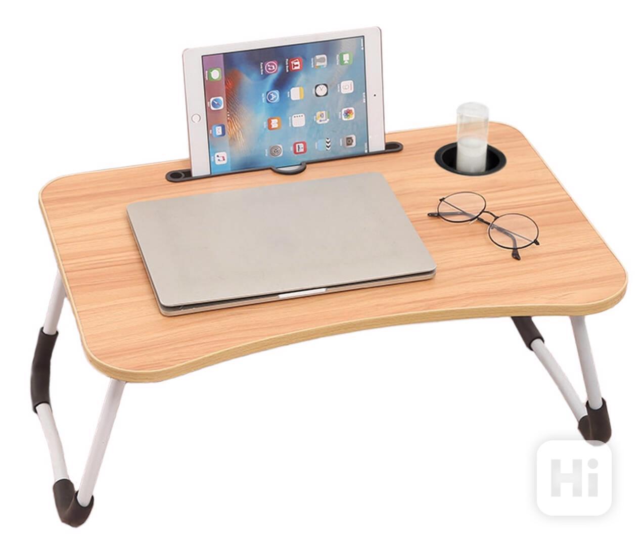 HIT - Skládací stolek na notebook k posteli nový  - foto 1