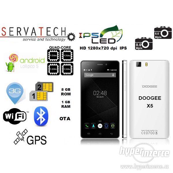 Telefon DooGee X5 CZ 5" 1280x720 dpi IPS GSM 2x SIM 3G - foto 1