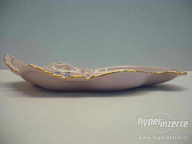 Růžový porcelán z Chodova - Lenka - přílohová miska 14,5cm - foto 2