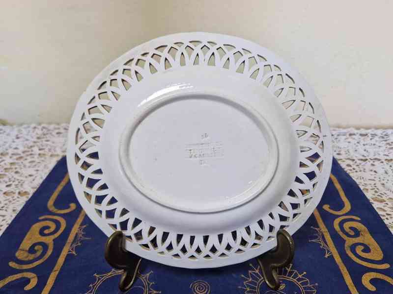 Kameninový prolamovaný Talíř Stará Role A Nowotny Carlsbad - foto 4