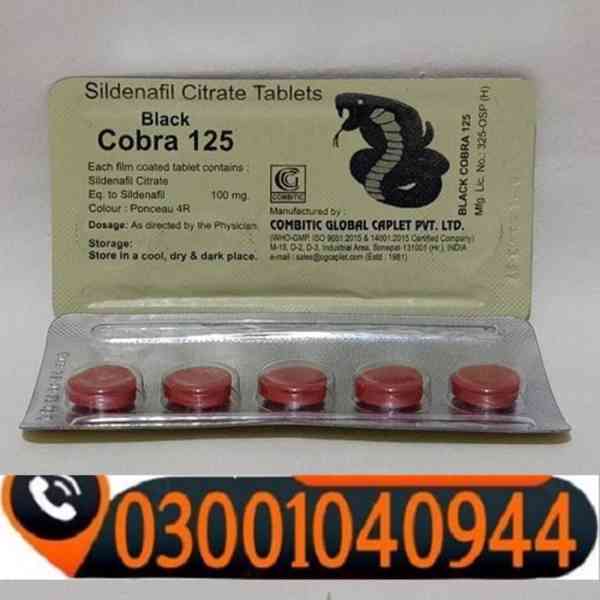 Black Cobra 125mg Tablets Price In Faisalabad $ 03001040944 - foto 1