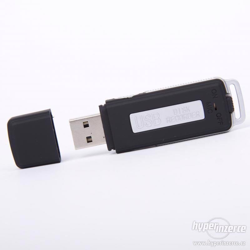 Diktafon ve flash disku PenDrive odposlech USB 4GB MVR-100 - foto 1