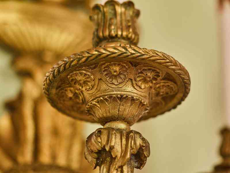 Soubor šesti monumentálních nástěnných aplik na svíčky - foto 8