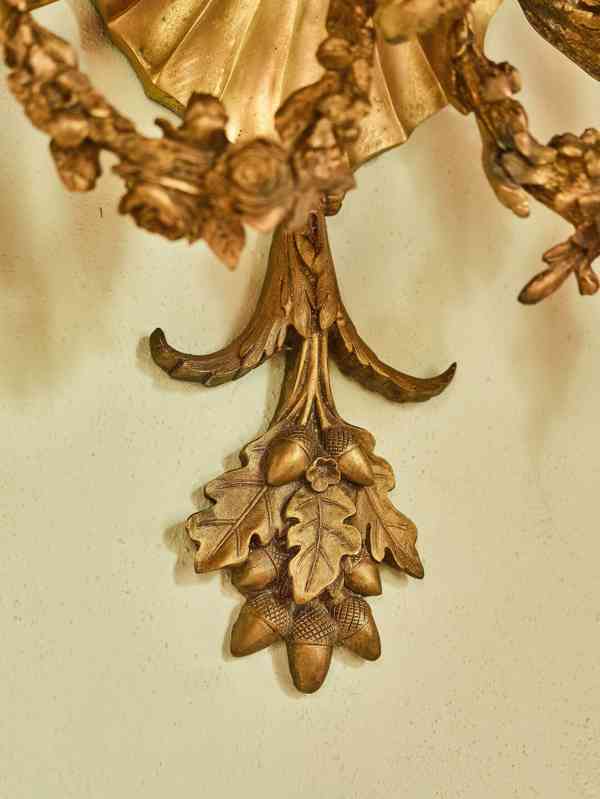 Soubor šesti monumentálních nástěnných aplik na svíčky - foto 5