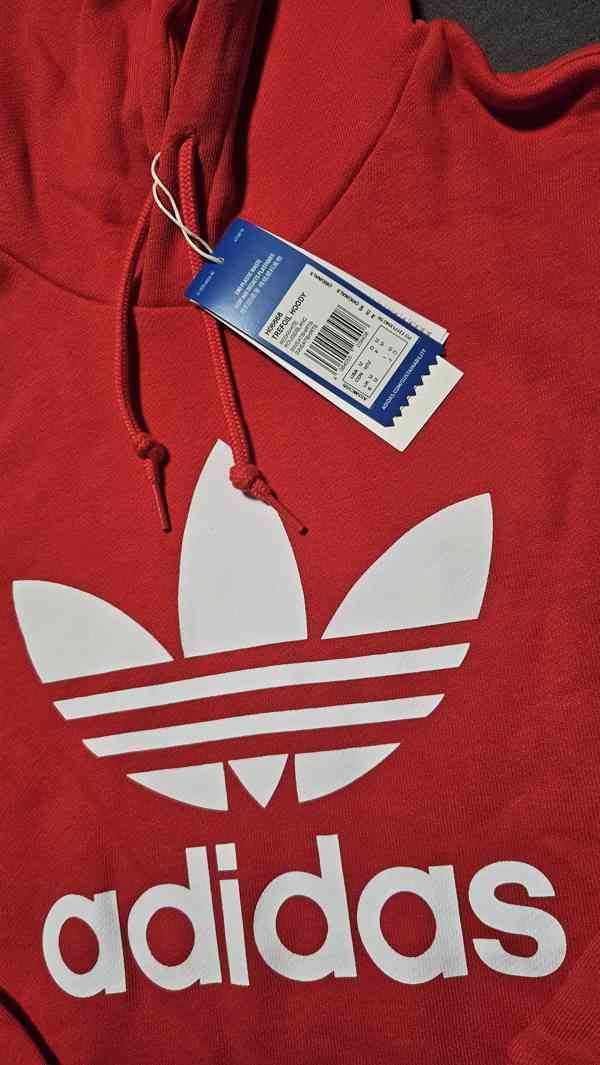 Pánská mikina s kapucí Adidas Originál ve velikosti M  - foto 2