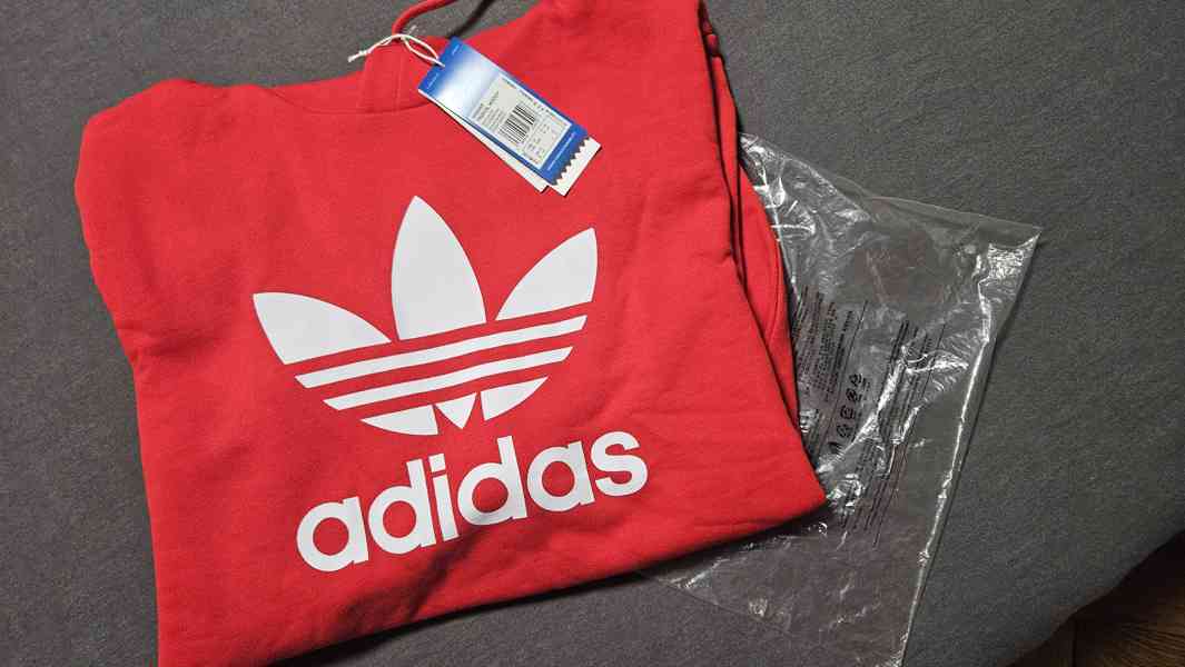 Pánská mikina s kapucí Adidas Originál ve velikosti M  - foto 3