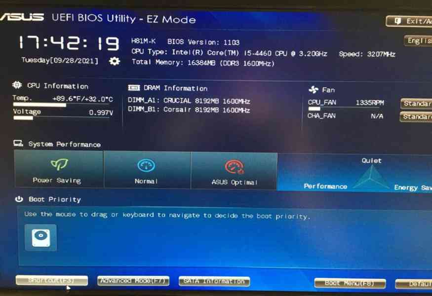 MB Asus s.1150+Intel i5-4460 3.4Ghz+16GB DDR3 1600Mhz+Win10  - foto 4