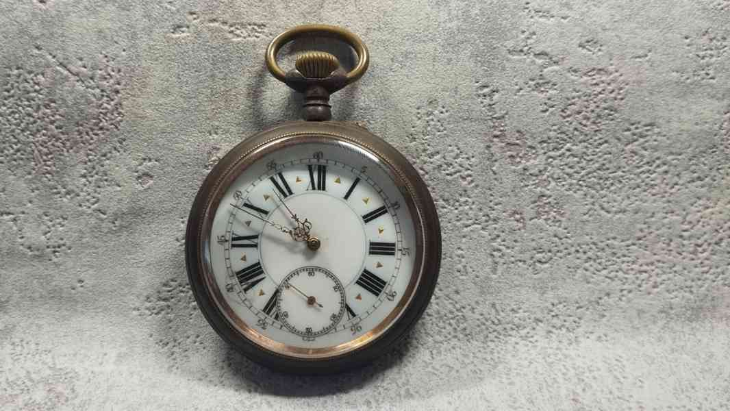 Velké kapesní hodinky Régulateur – 67 mm, Švýcarsko - foto 6