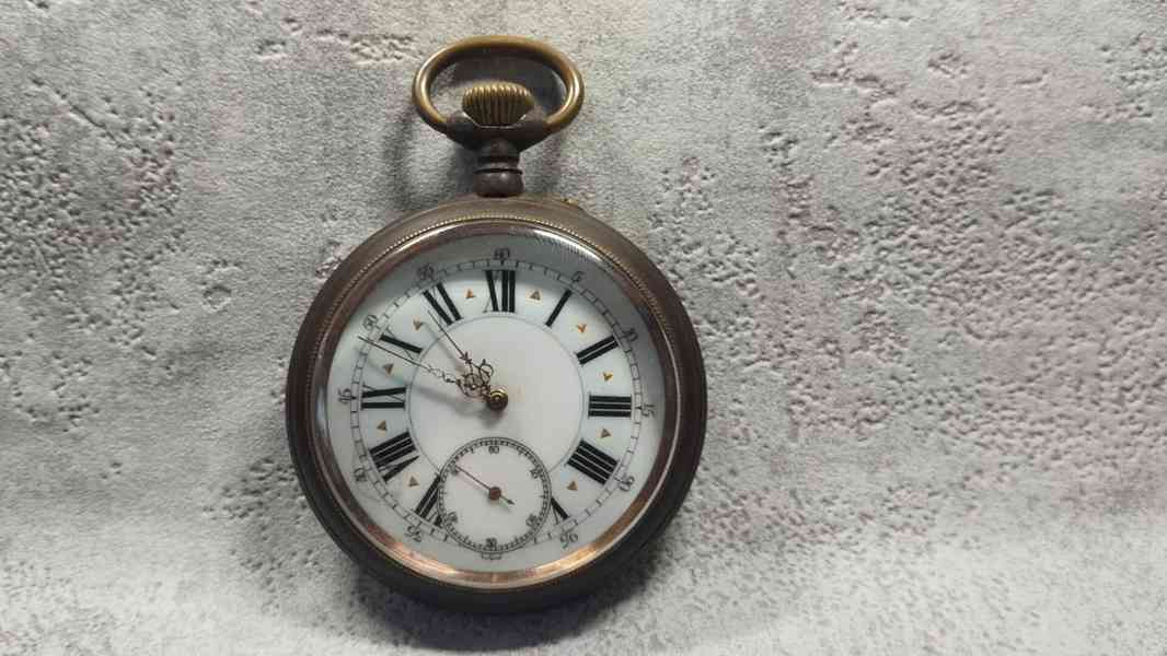 Velké kapesní hodinky Régulateur – 67 mm, Švýcarsko - foto 3