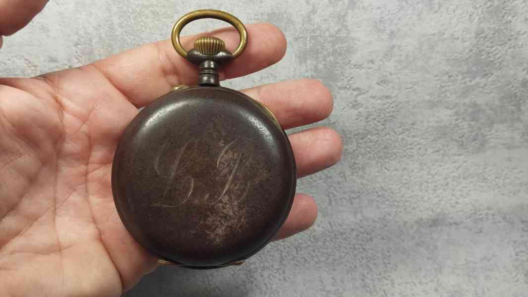 Velké kapesní hodinky Régulateur – 67 mm, Švýcarsko - foto 19