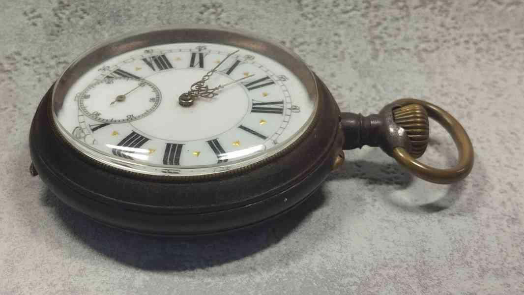 Velké kapesní hodinky Régulateur – 67 mm, Švýcarsko - foto 10