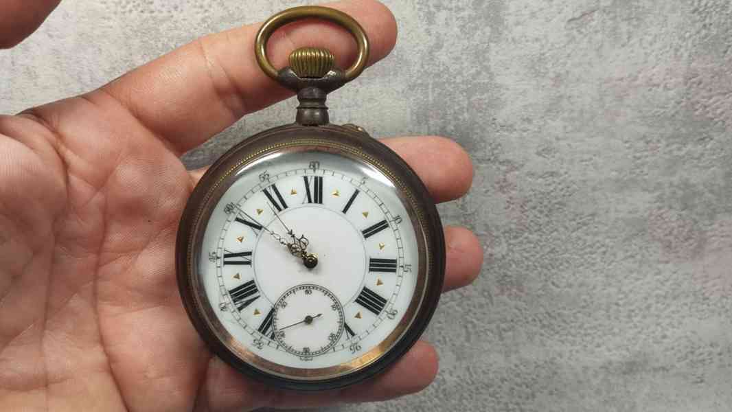 Velké kapesní hodinky Régulateur – 67 mm, Švýcarsko - foto 20