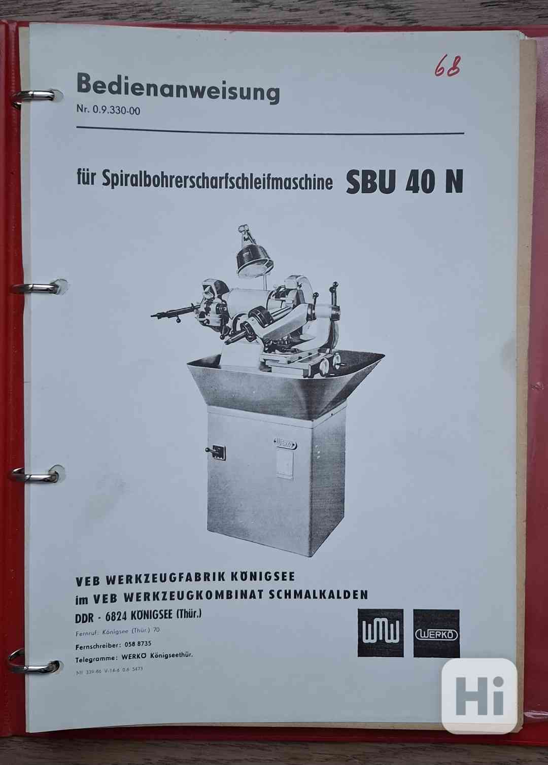 Návod brusky na vrtáky SBU-40N - foto 1