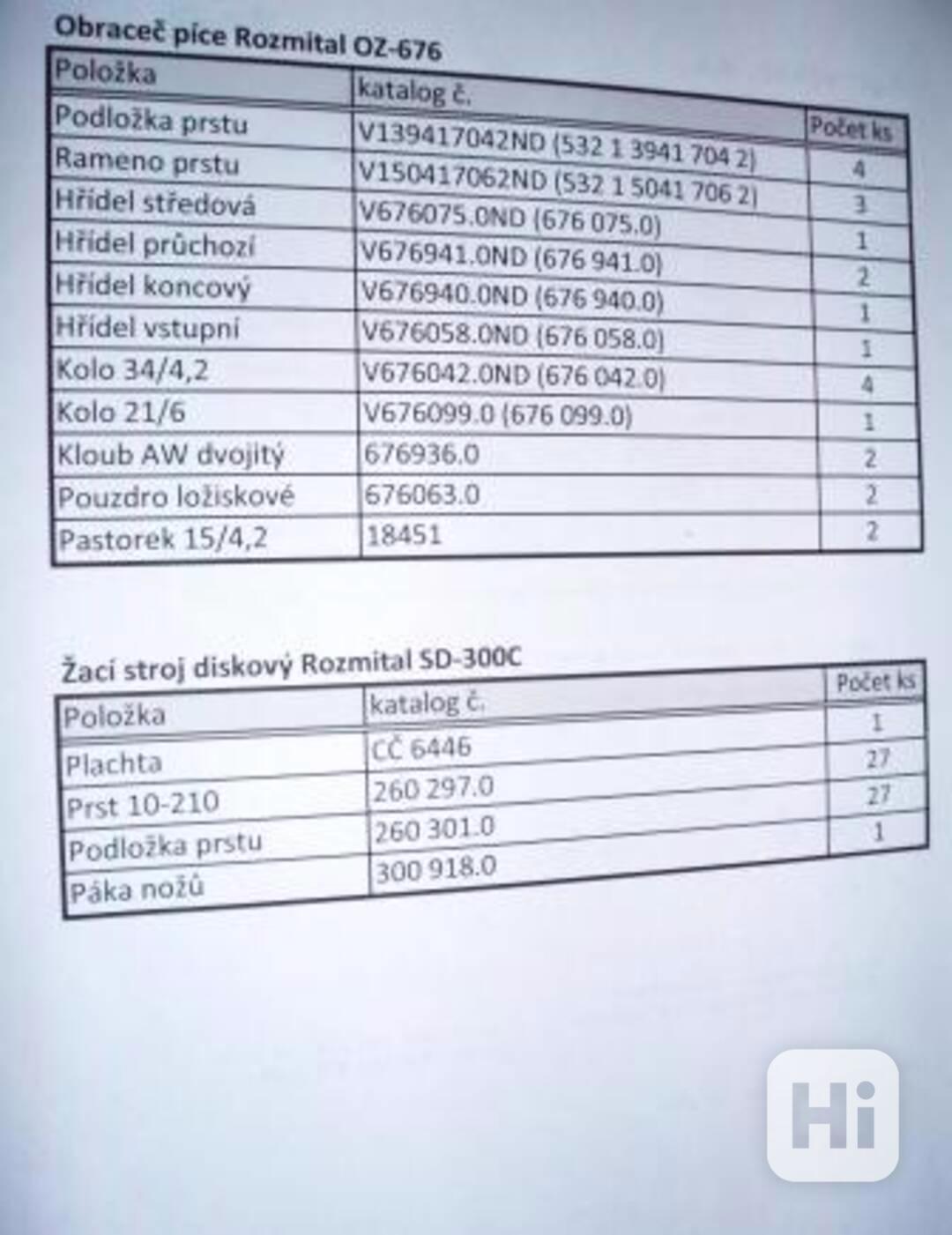 ND na Obraceč Rozmital OZ-676 a Žací stroj SD-300C - foto 1