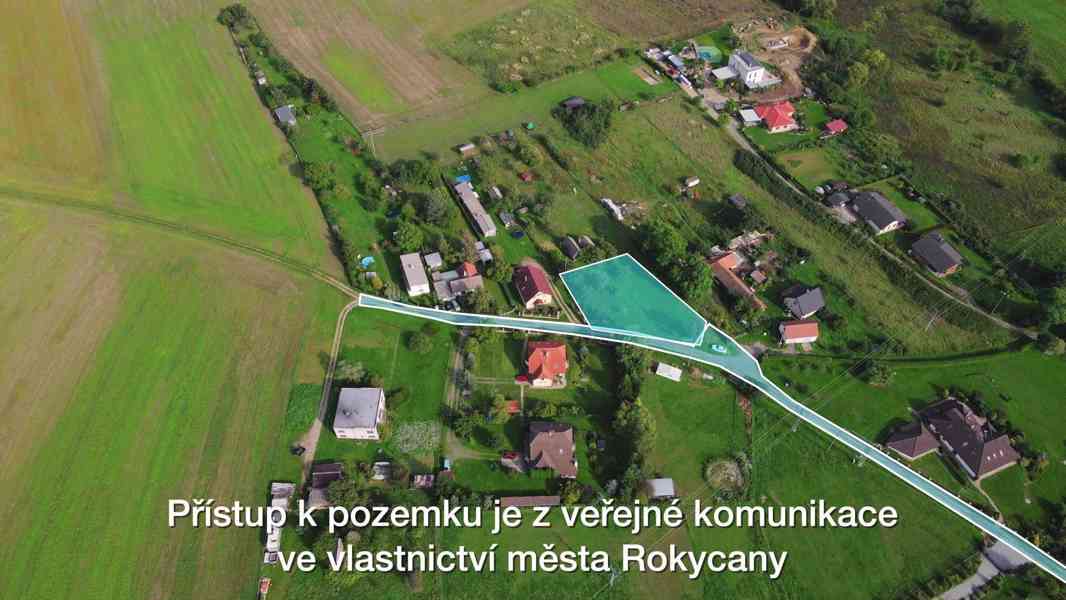 Pozemek pro stavbu rodinného domu na klidném místě v Rokycanech - foto 2