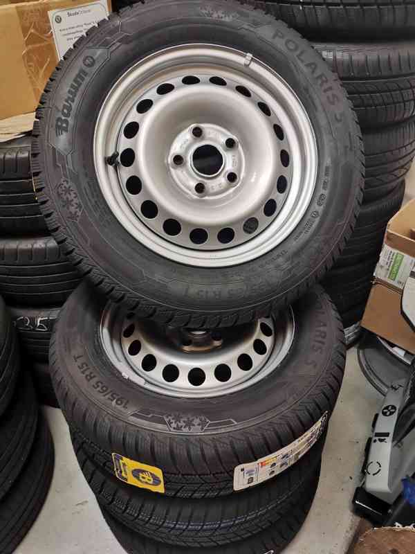 195/65R15 zimní pneu 6x15 5x112 ET47 VW CADDY NOVÉ - foto 5