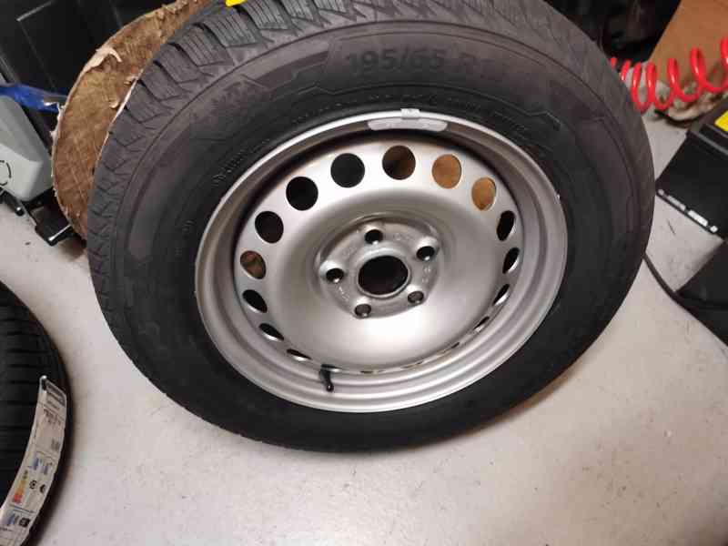 195/65R15 zimní pneu 6x15 5x112 ET47 VW CADDY NOVÉ - foto 4