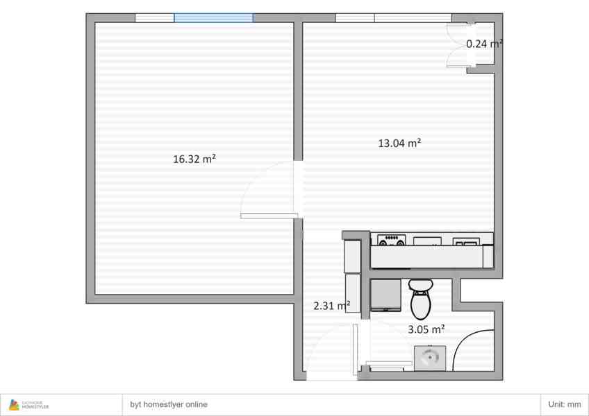 Pronajmu nekuřácký byt 2+kk v Ústí nad Orlicí - foto 12