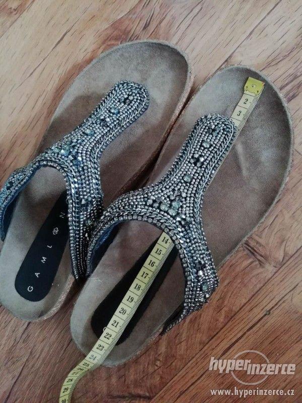 Dámské kožené pantofle Gamlong 38 - foto 2