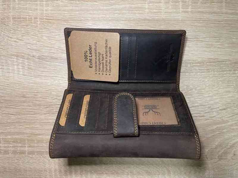 Pánská kožená peněženka od Hunters - Brown - foto 3