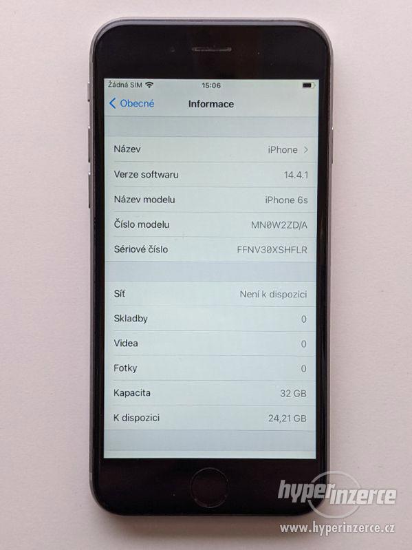 iPhone 6s 32GB šedý, baterie 100% záruka 6 měsícu - foto 3