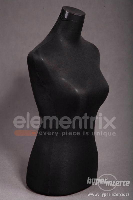 Krejčovská dámská figurína černá ELEMENTRIX - foto 2