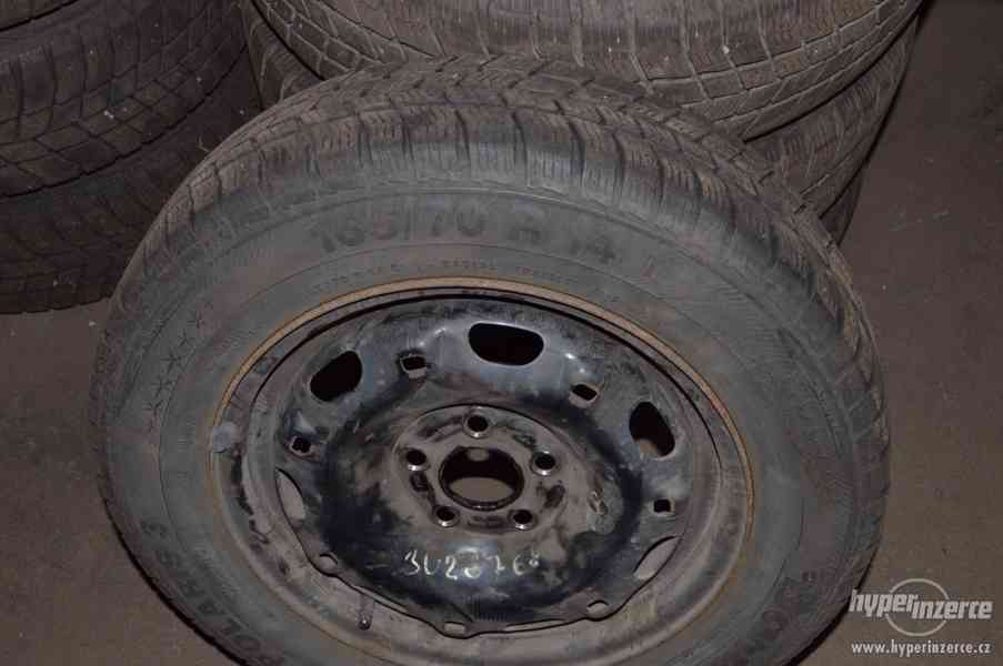 Plechové disky pro škoda fabia včetně zimních pneu - foto 2